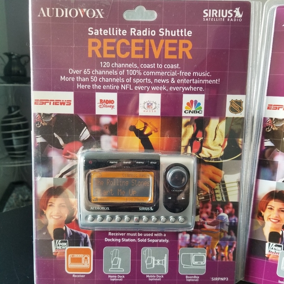 Audiovox Siruis Satellite Radio Receiver, Mobile Dock and Home Dock - Picture 2 of 7